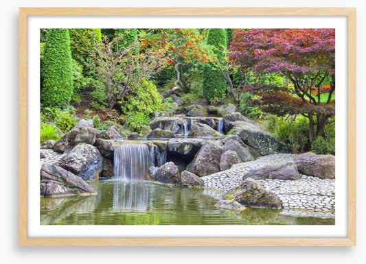 Japanese garden cascade