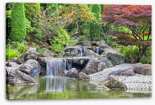 Japanese garden cascade