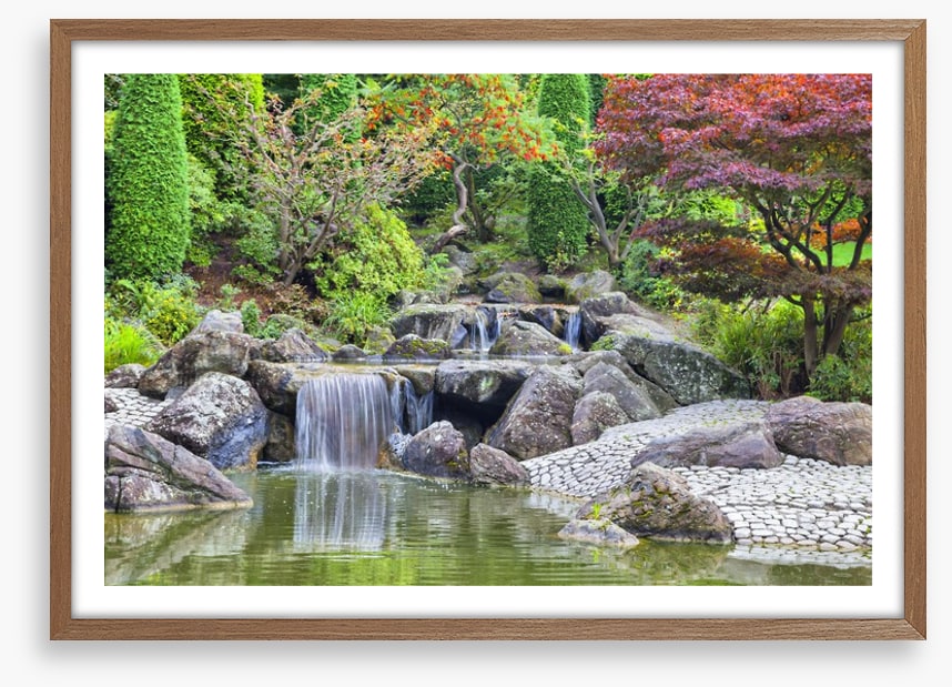 Japanese garden cascade