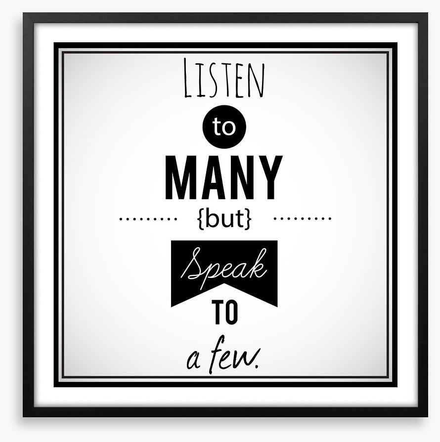 Listen to many