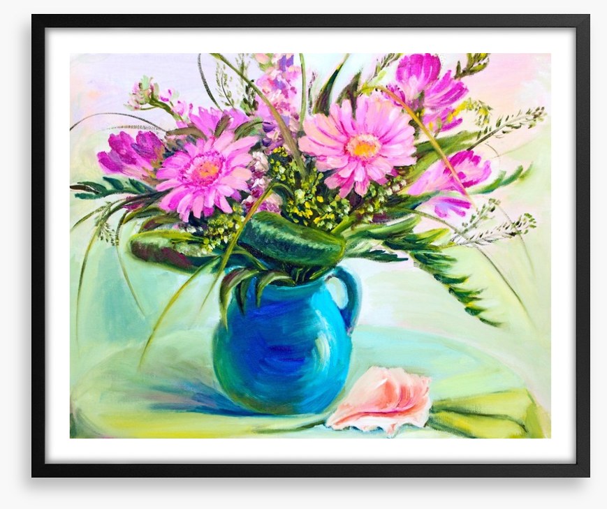 Pink gerberas in vase
