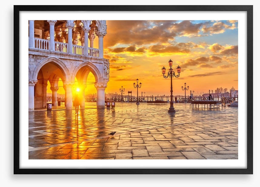 Sunrise over San Marco piazza
