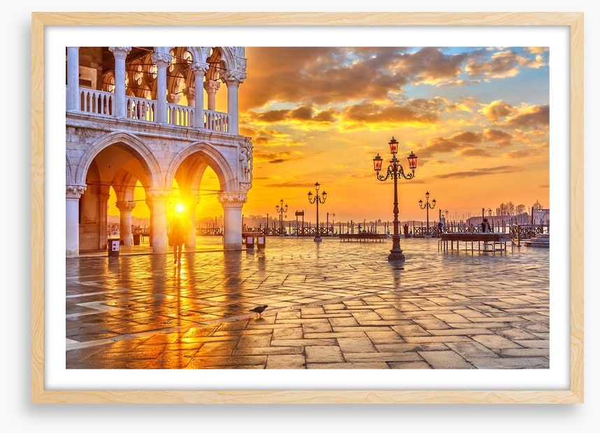 Sunrise over San Marco piazza