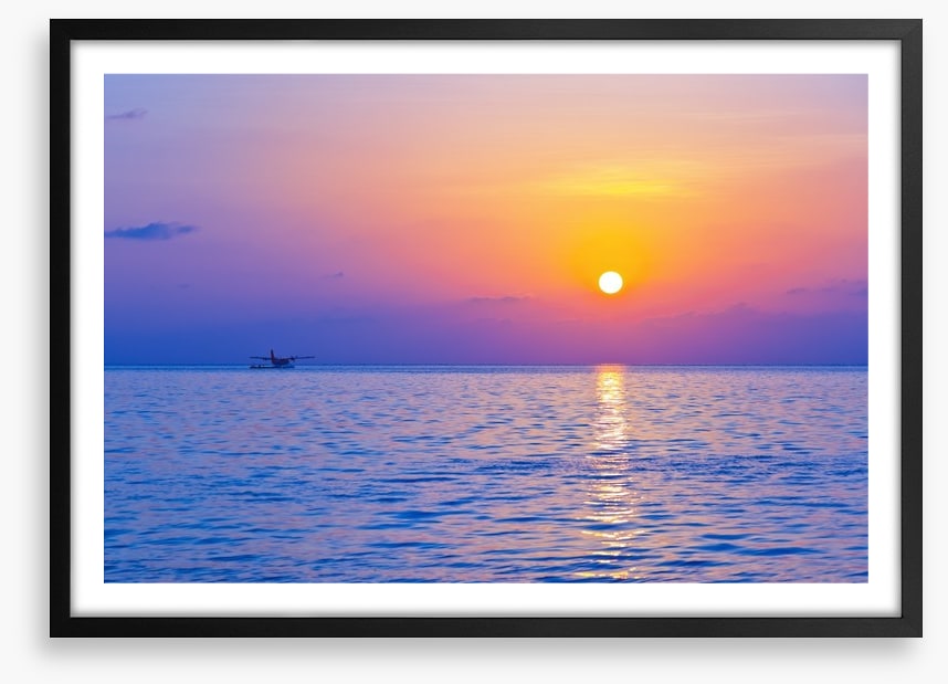 Purple sky sunset