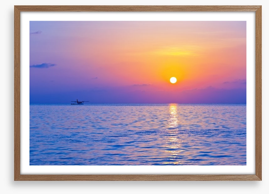 Purple sky sunset