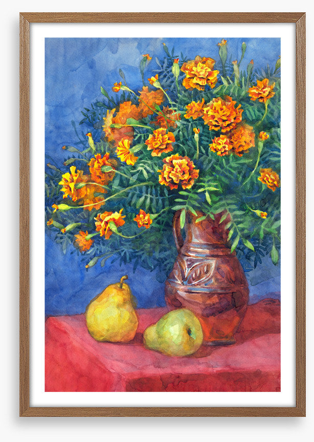 Golden marigold pears