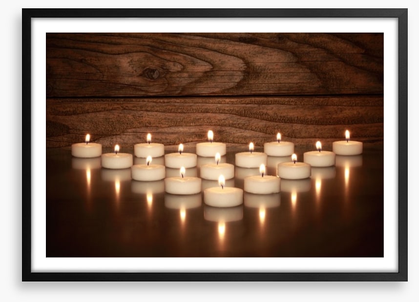 Tealights and teak