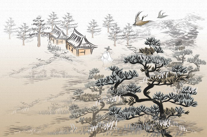 Above the misty forest