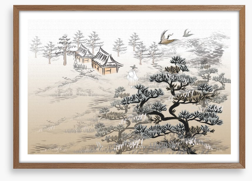 Above the misty forest