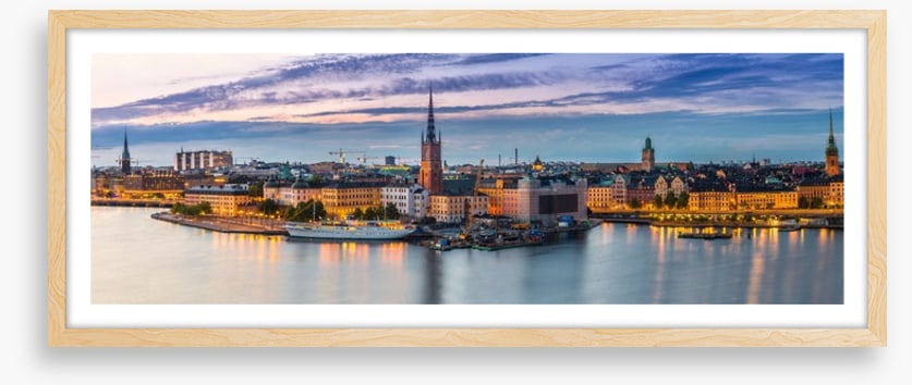 Stockholm dusk panorama