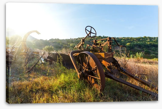 Sunrise on the abandoned farm