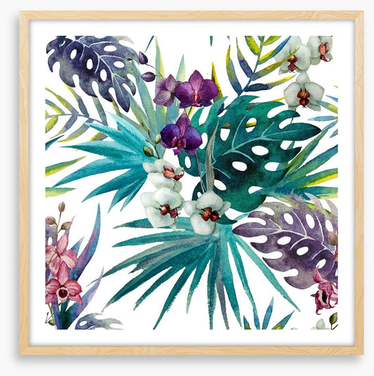 Orchid hibiscus leaves