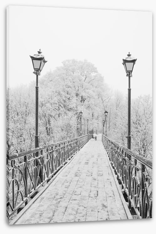 Lovers Bridge in winter