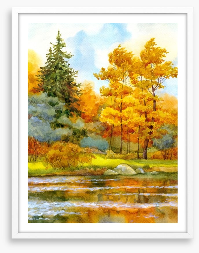 Autumn by the lake