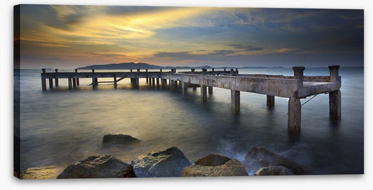 Daybreak at the old pier