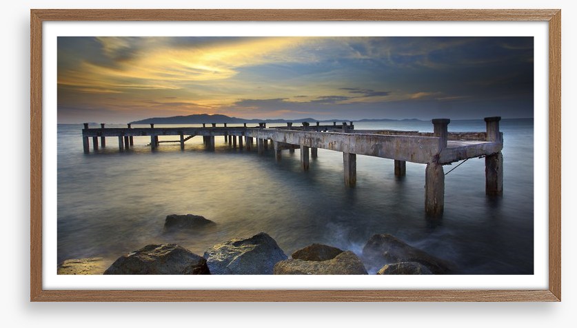 Daybreak at the old pier
