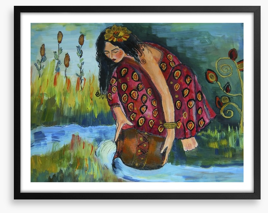 Girl by the river