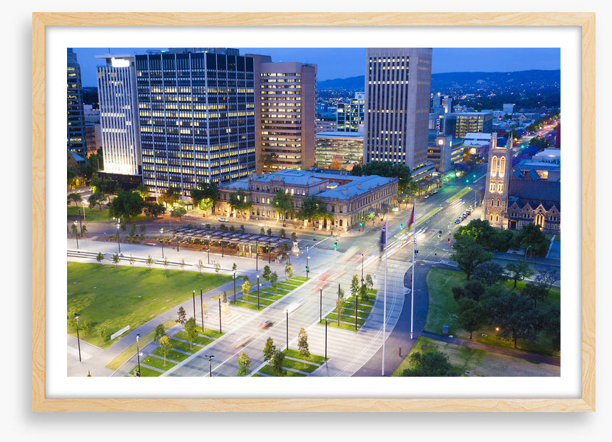 Adelaide city twilight