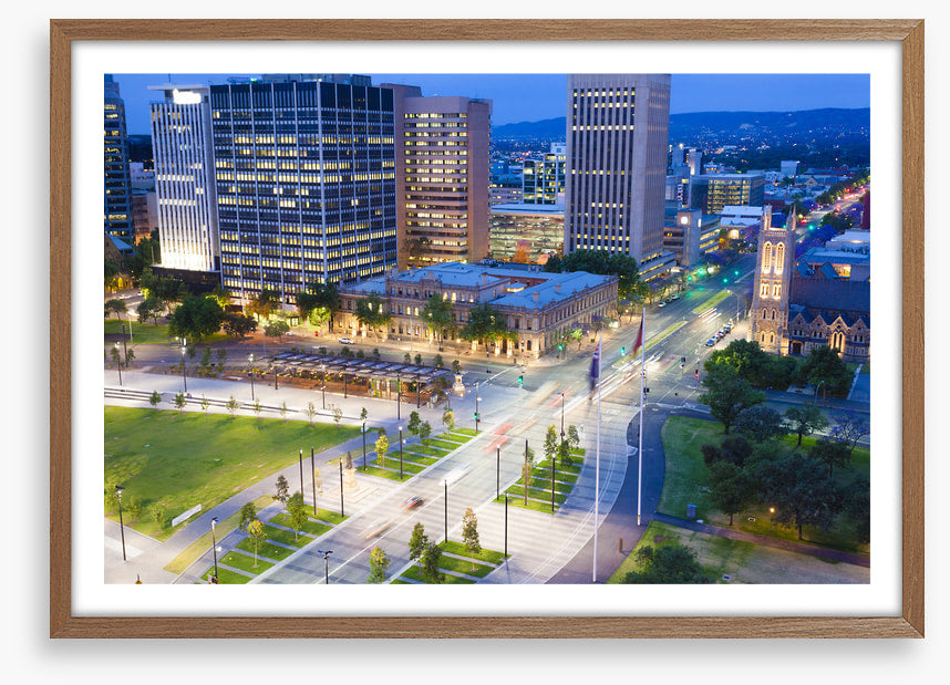 Adelaide city twilight