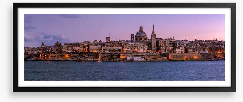 Valetta at dusk panoramic