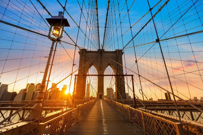 Brooklyn Bridge sunset, New York