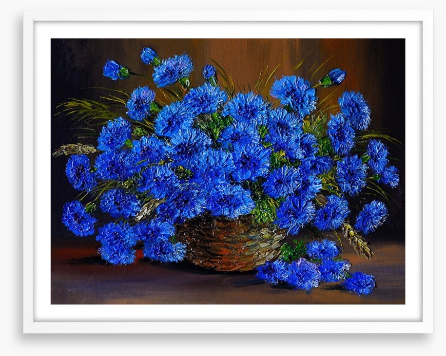 Bright blue bouquet