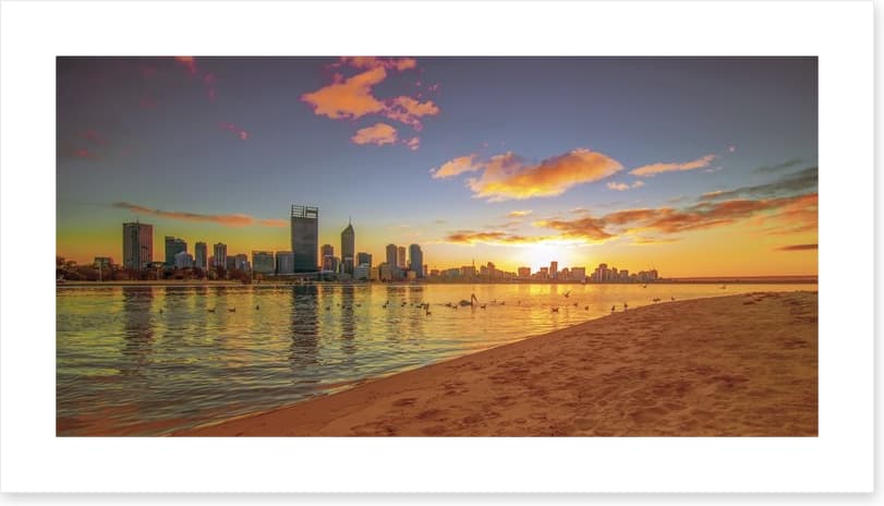 Golden Perth sunrise