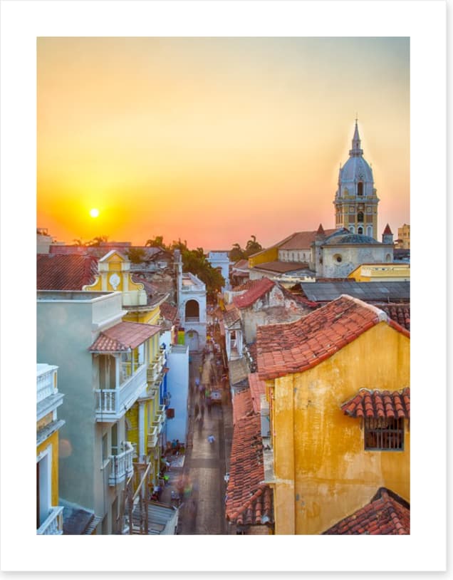 Sunset over Cartagena
