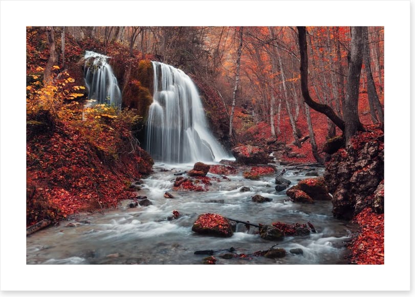 Vibrant autumn falls