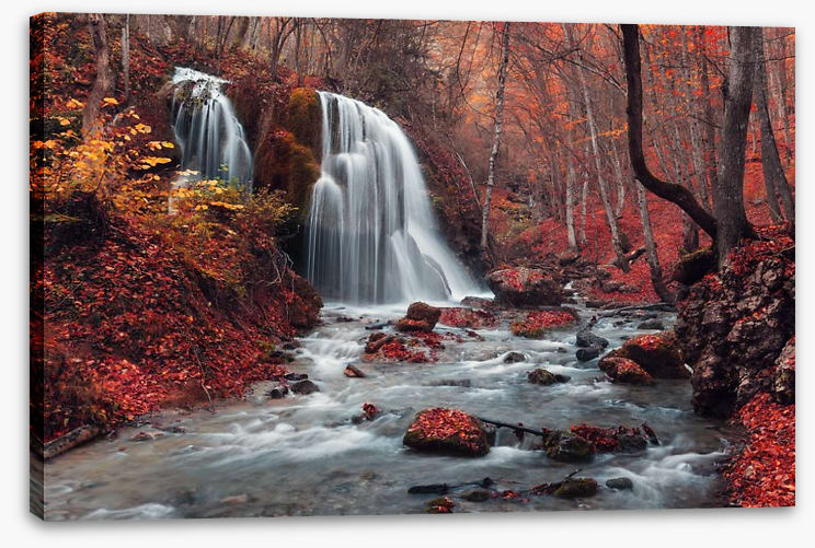 Vibrant autumn falls