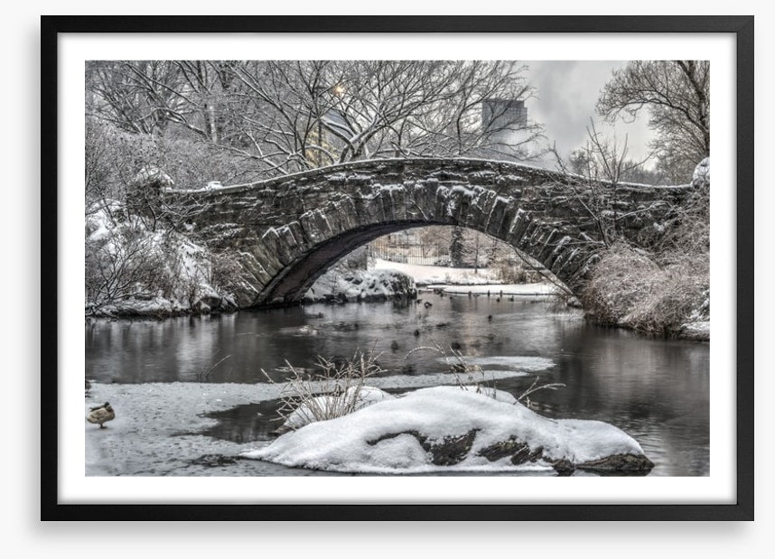Gapstow Bridge in winter