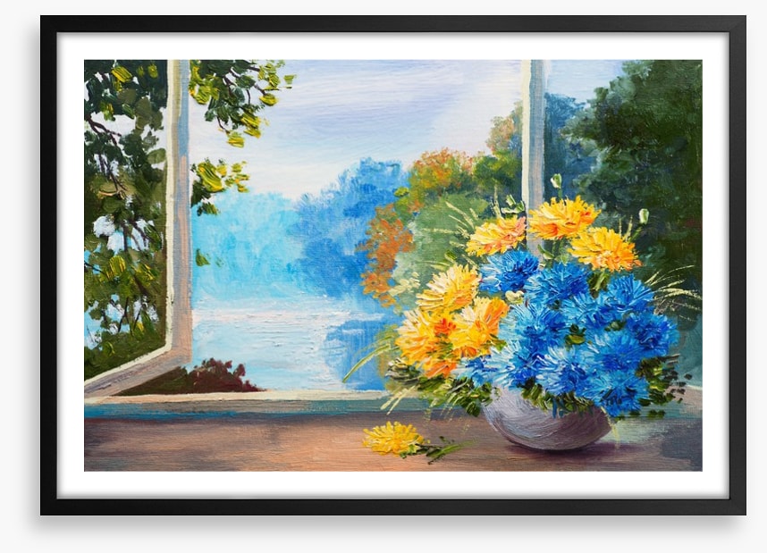 Bouquet by the window