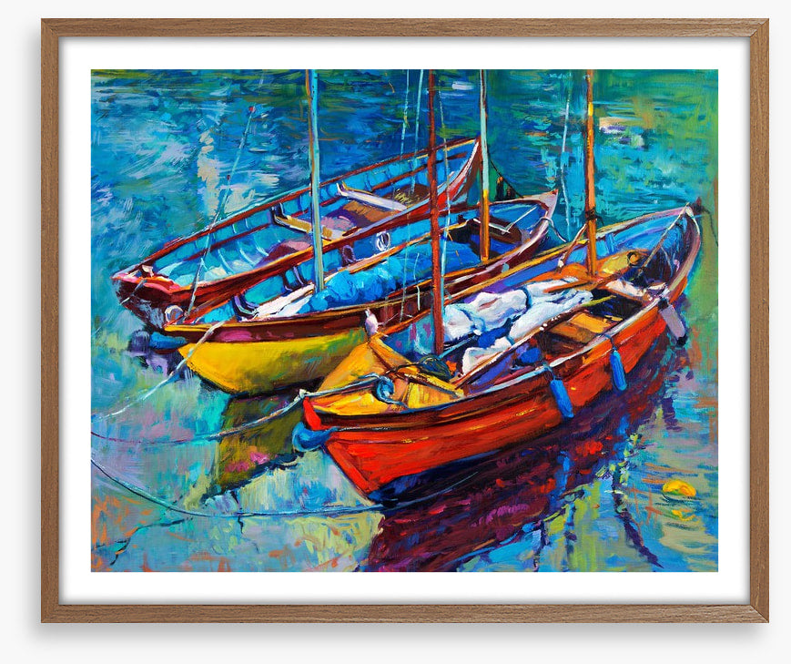 Three fishing boats