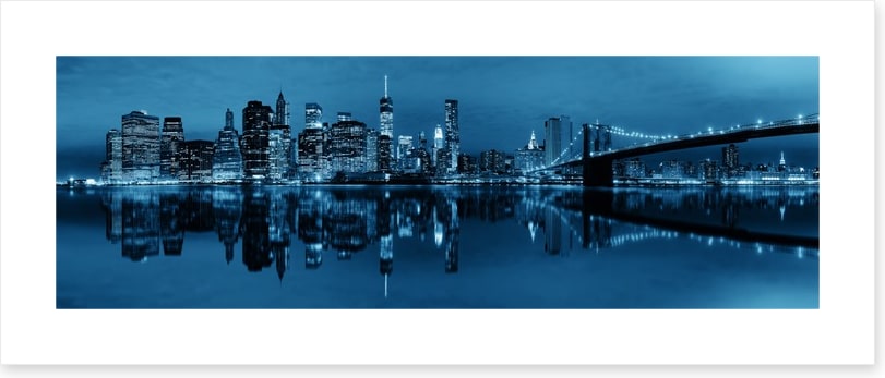Downtown blues panorama