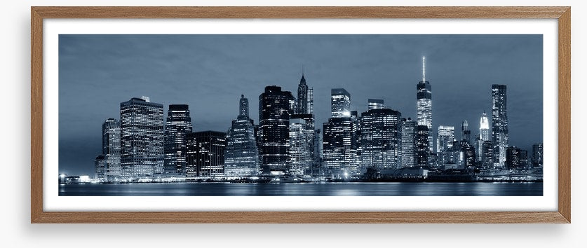 Manhattan lights panorama