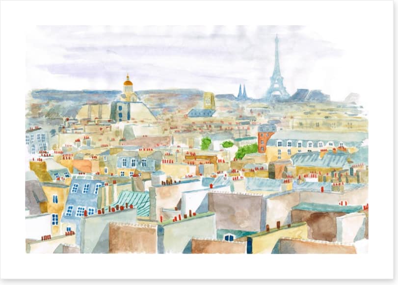 City of Paris watercolour