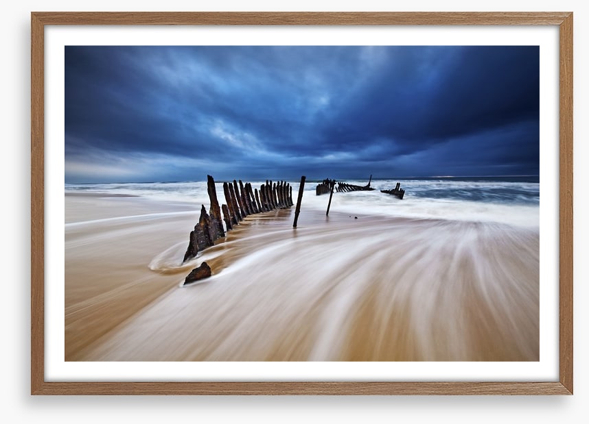 Shipwreck on the beach
