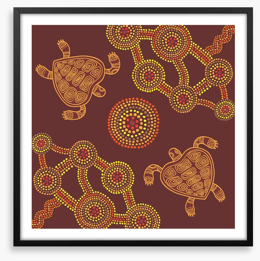Swimming turtles