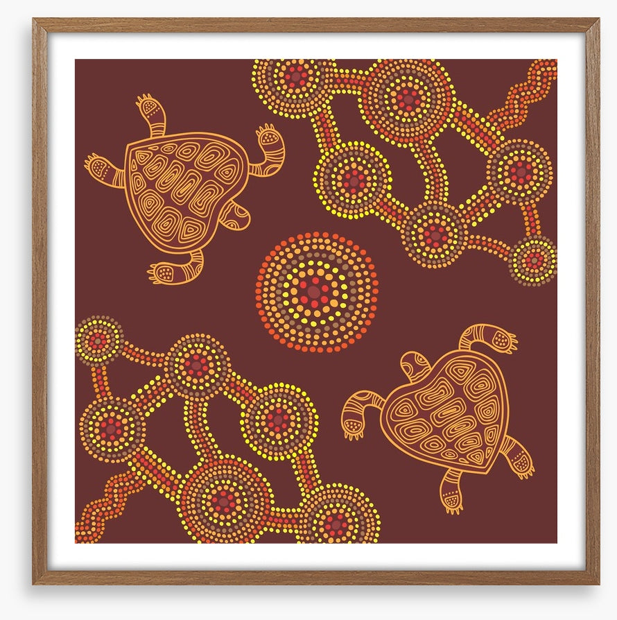 Swimming turtles