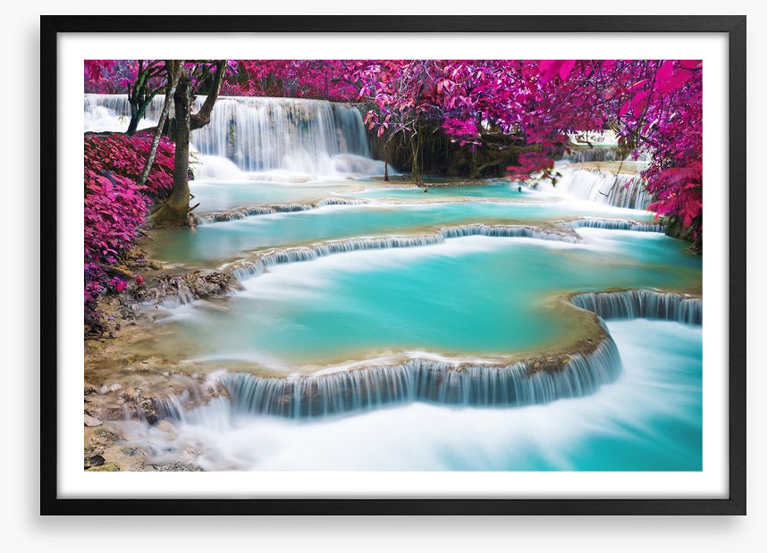Turquoise Kuang Si waterfalls