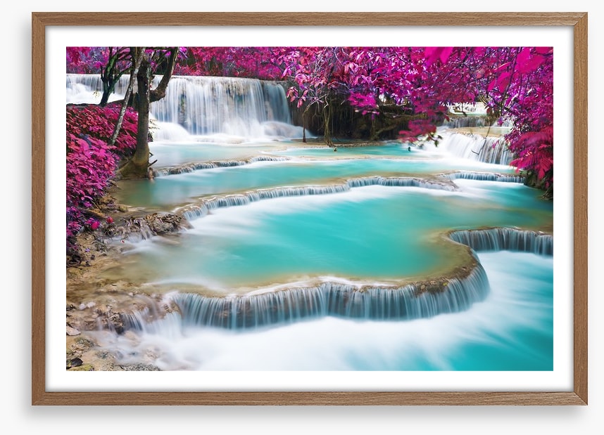 Turquoise Kuang Si waterfalls