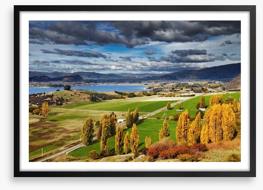 Clouds and countryside