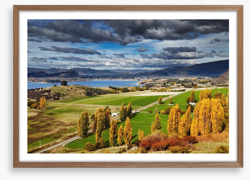 Clouds and countryside