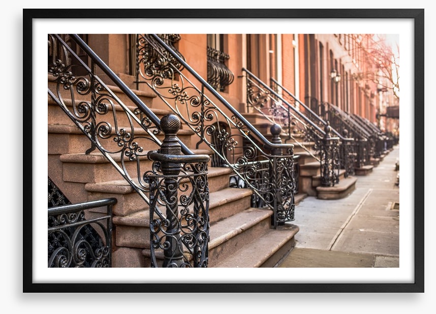 Brownstone facades