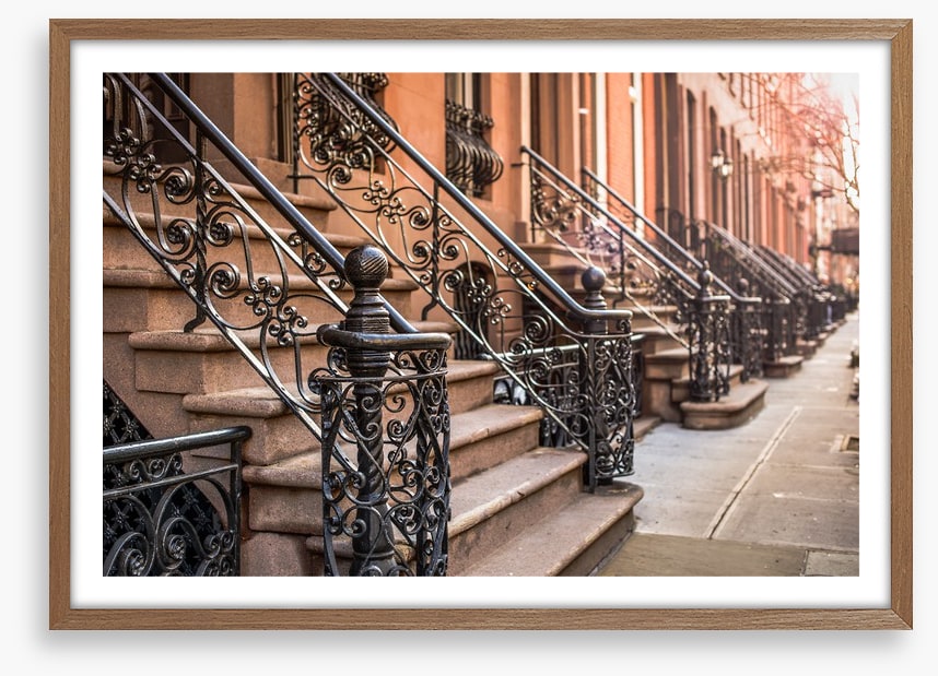 Brownstone facades