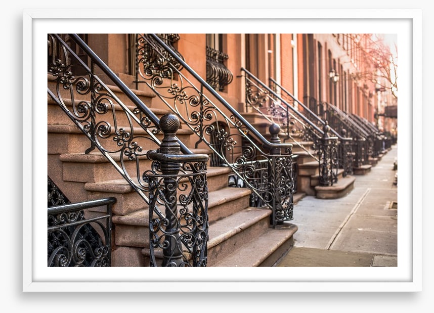Brownstone facades