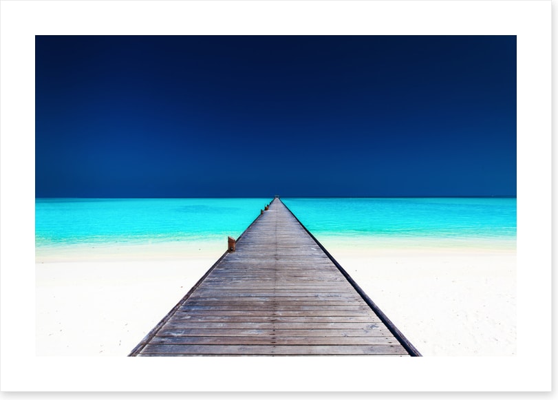Pier into the blue