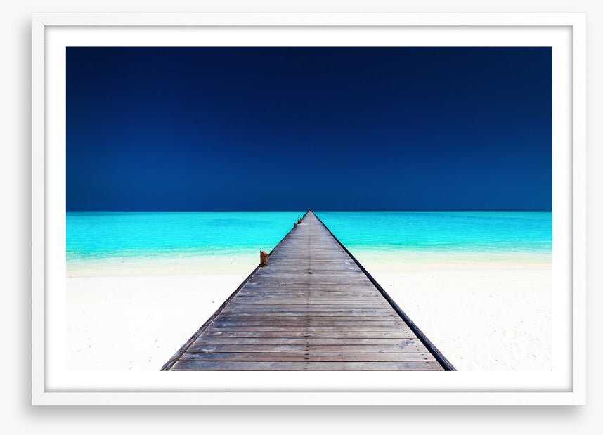 Pier into the blue