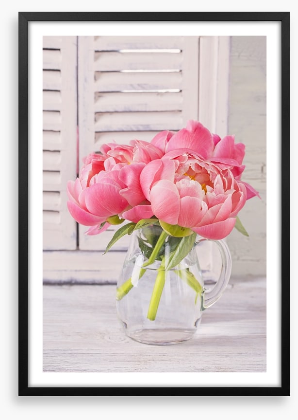 Peonies by the window