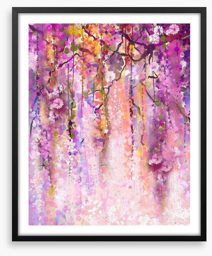 Cascading wisteria